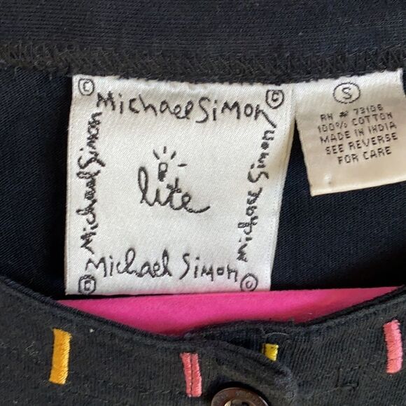 Michael Simon Jacket Cardigan Vintage Small with Bikini and Beachy Embroidery - Picture 6 of 7